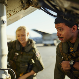 Des inspecting a plane