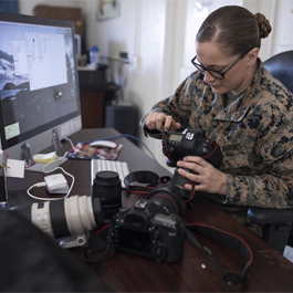 Brooke looking at camera