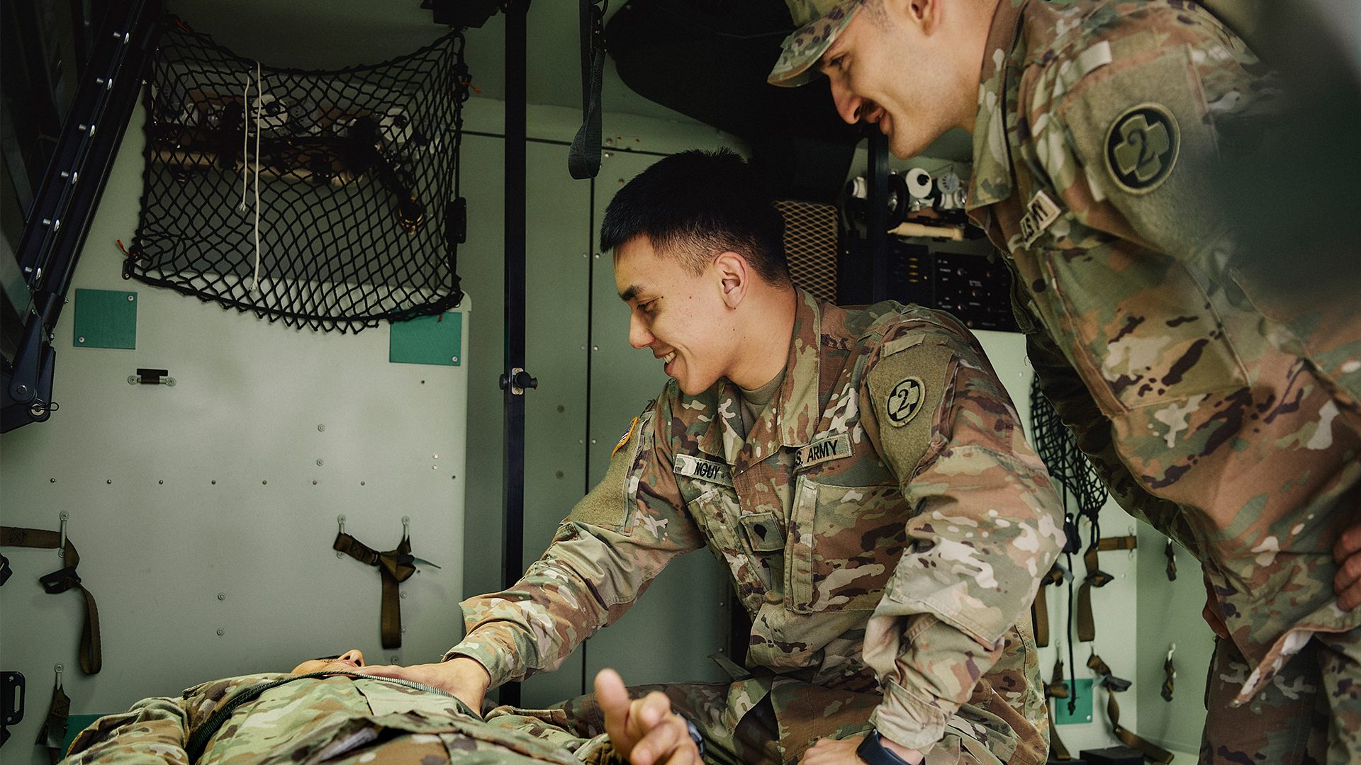 Alex performing training