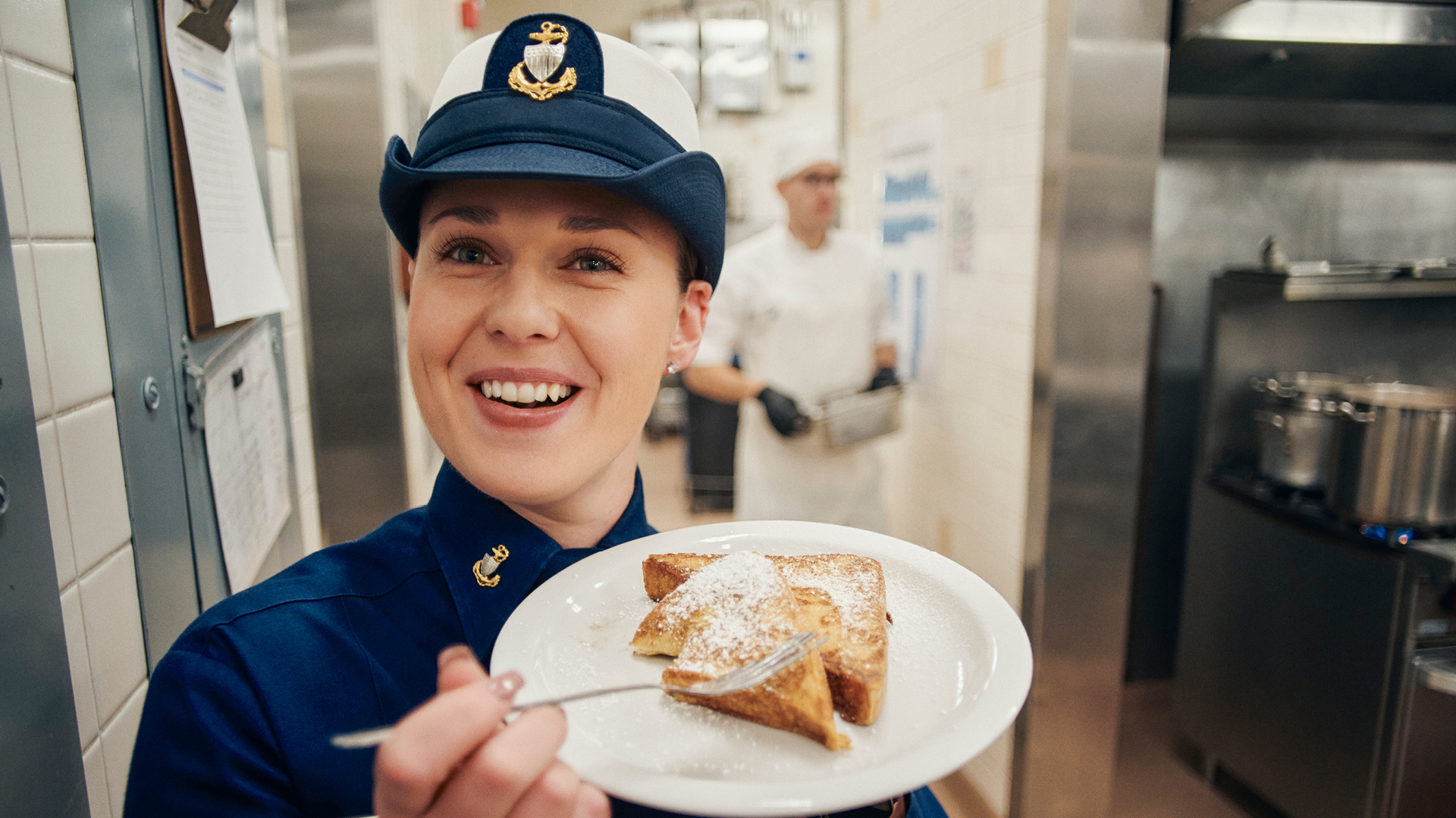 Arianne Gunn with a plate of pie