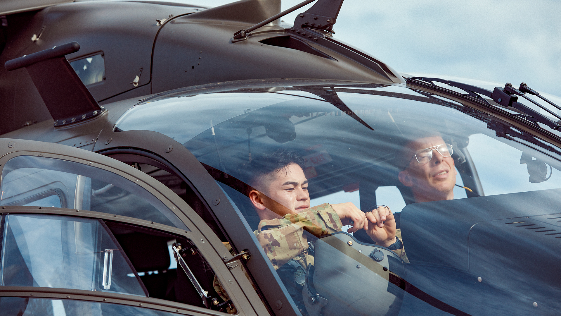 David Toguchi putting his helmet on
