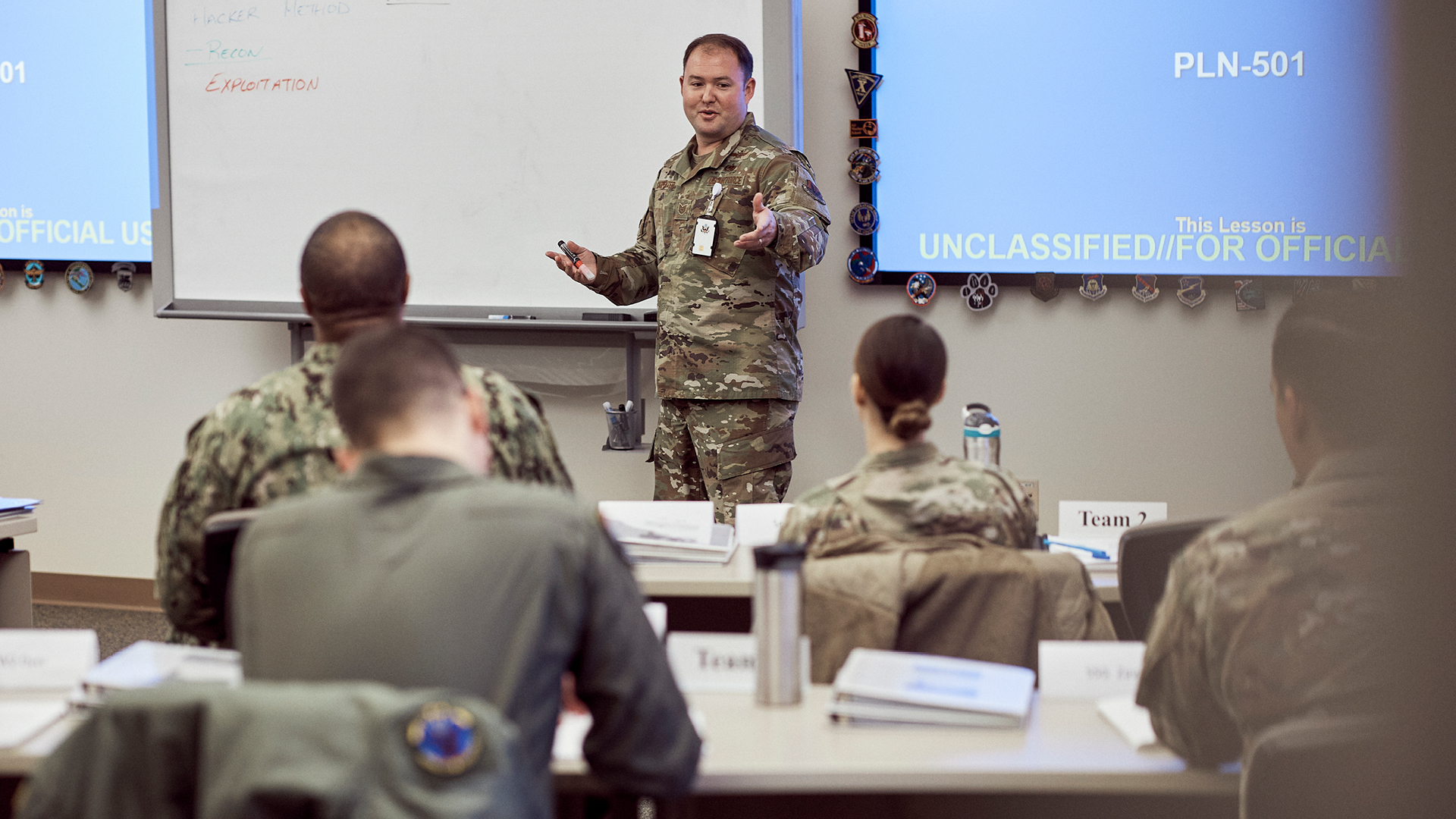Kyle Carpenter teaching his peers