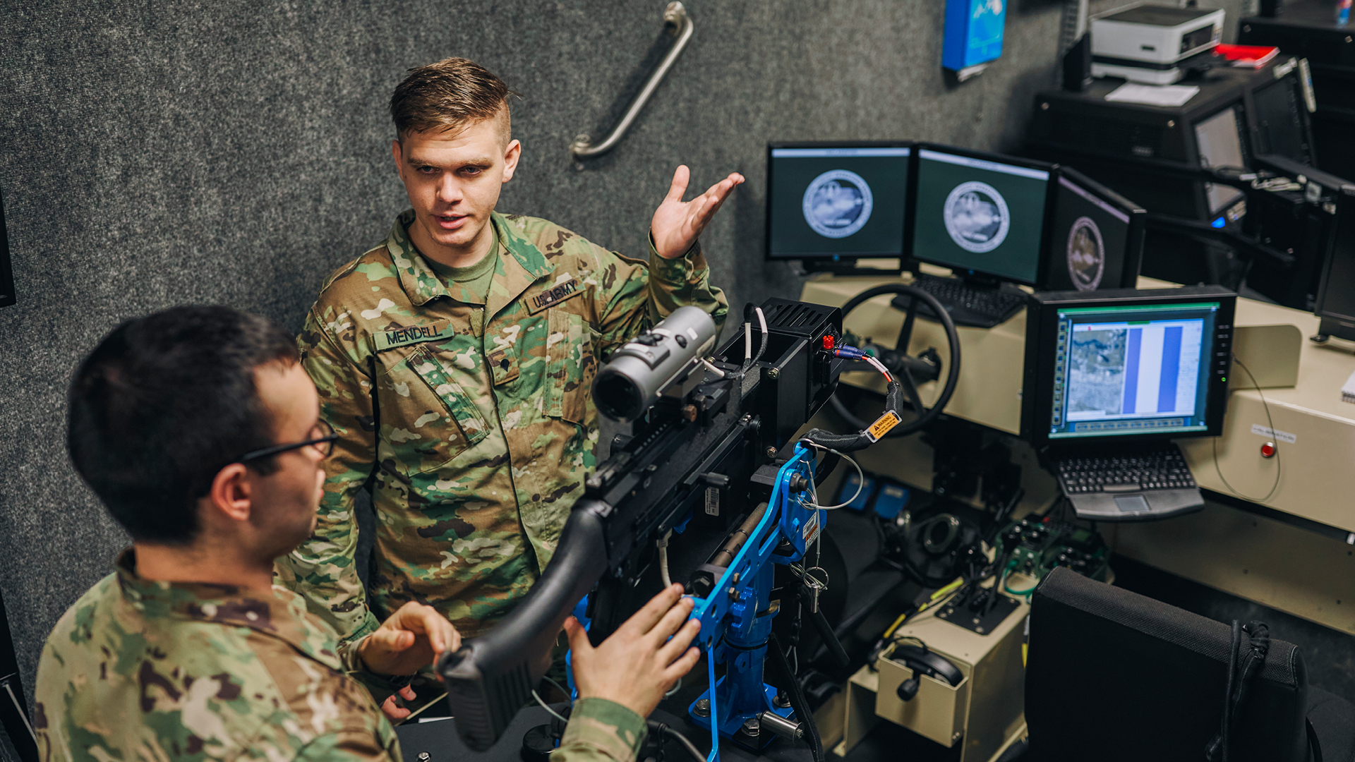 Chris Mendell instructing a colleague