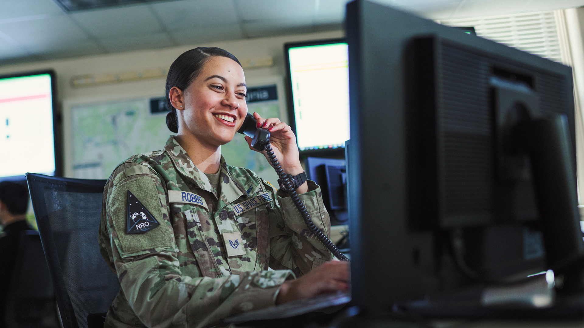 Chanel Robbs on the phone