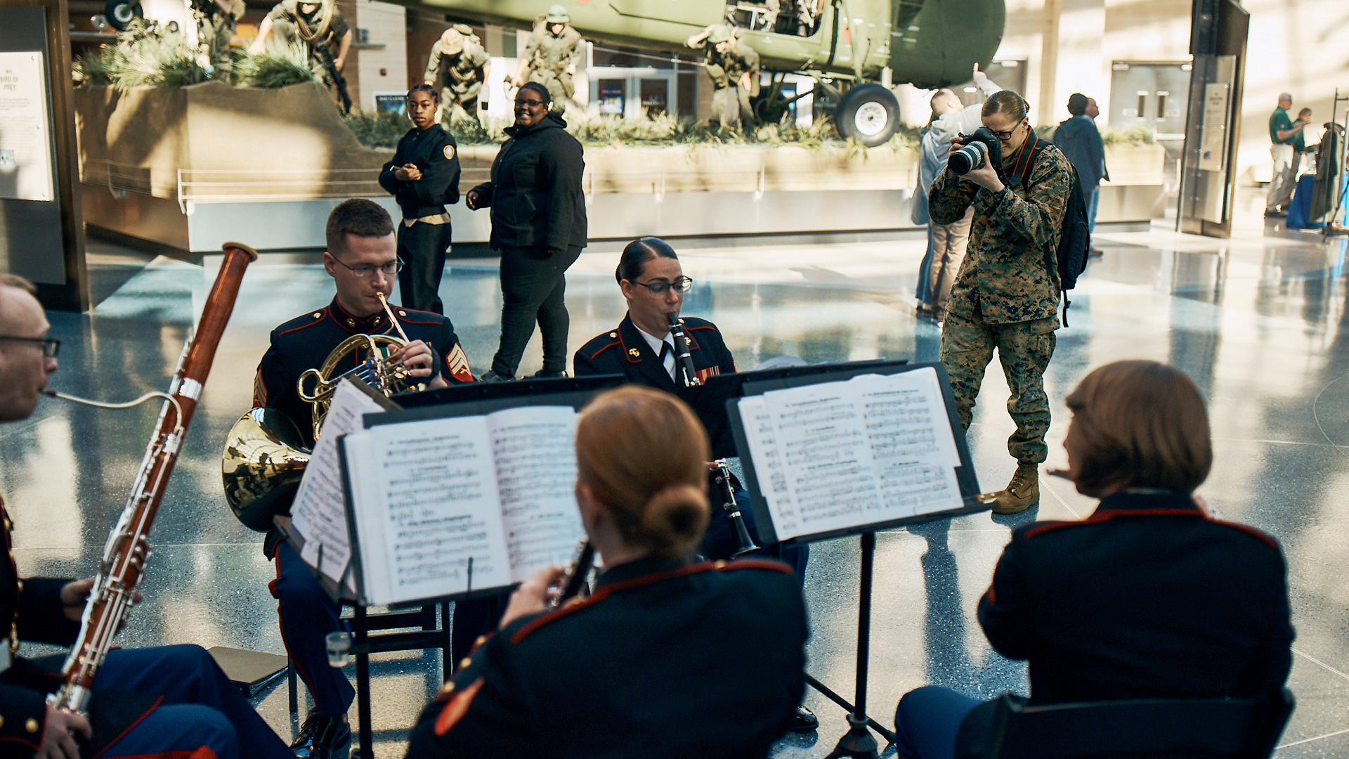 Brooke using her camera to take pictures