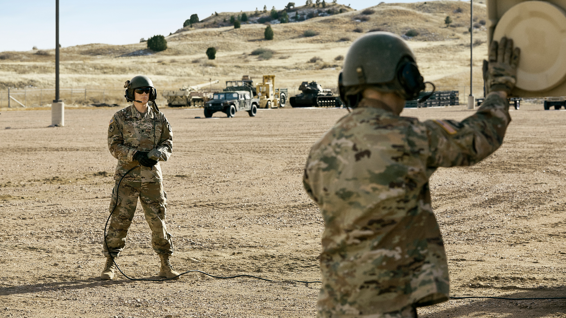 Philip Jeffries and a coworker working