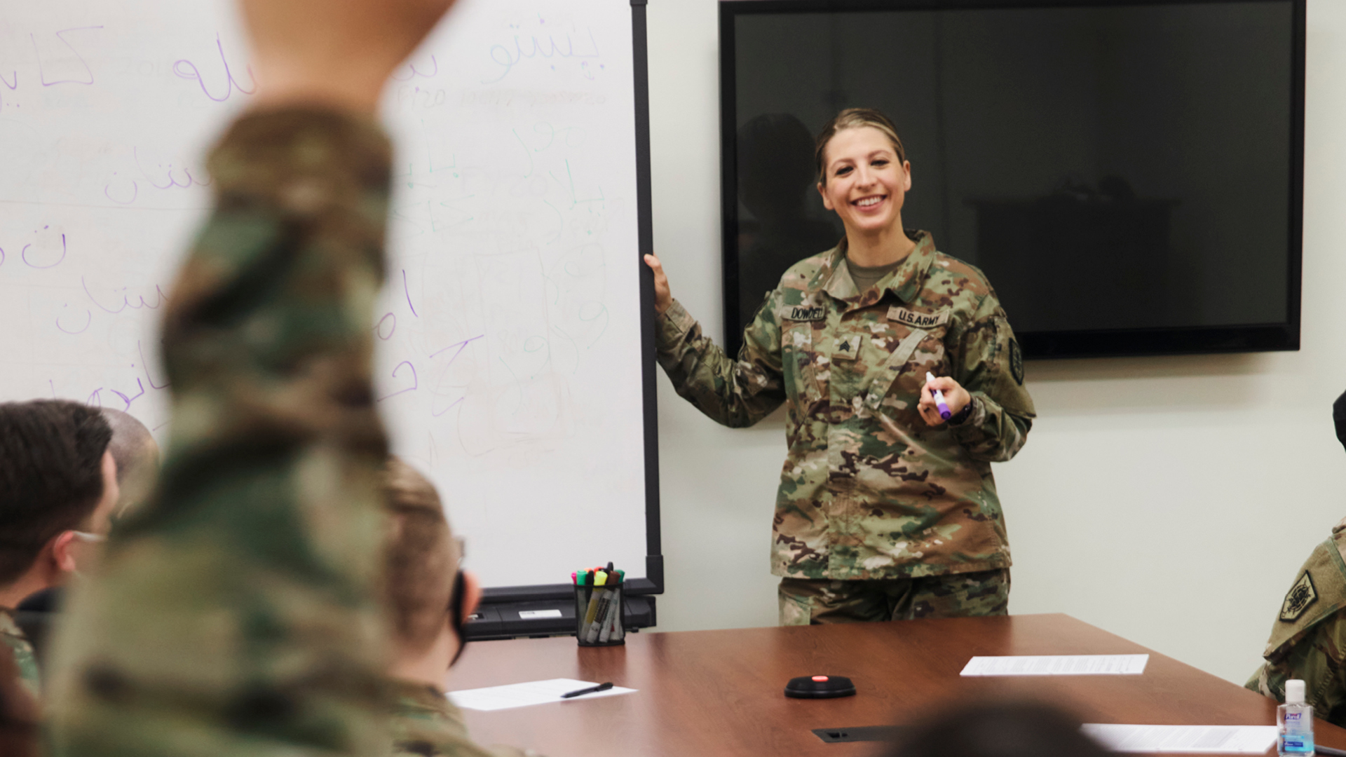 Emily is a Cryptologic Linguist