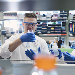 Chris in the Lab front shot