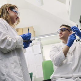 Chris in the Lab front shot