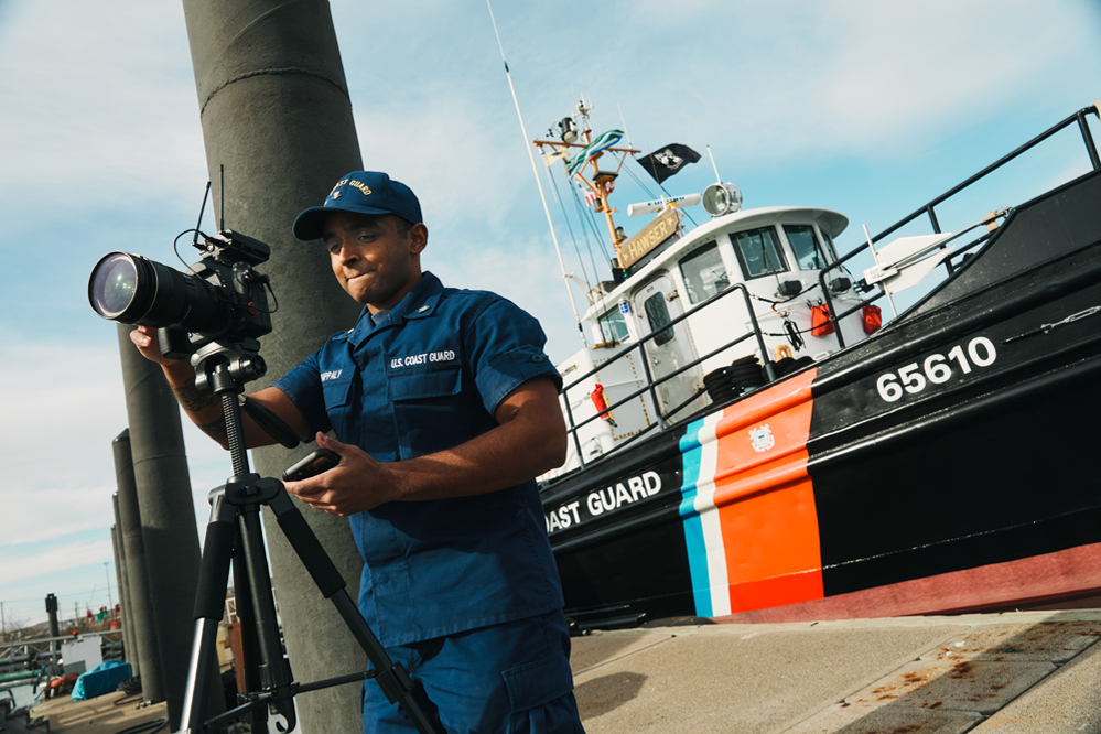 Anthony Pappaly using his camera