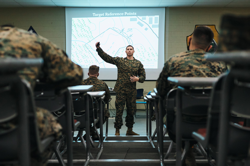 David Perez leading a class